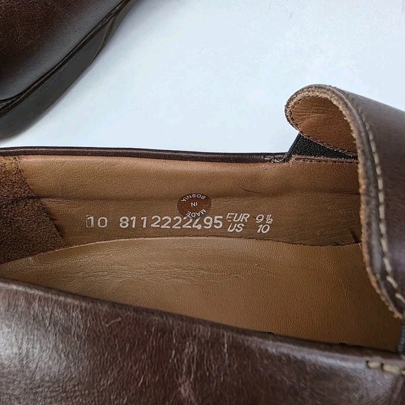 Mephisto Edlef Cool-Air Loafers Mens 10 Brown Leather Casual Soft Slip On Shoe - Picture 9 of 10